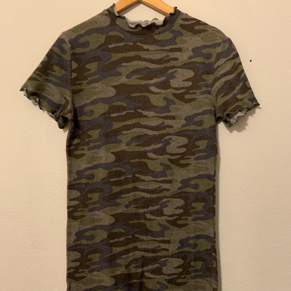 Camo t shirt dress